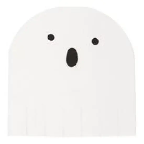 Groovy Halloween Ghost-Shaped Fringe Luncheon Napkins 16ct {1}
