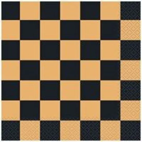 Groovy Halloween Checkered Luncheon Napkins 16ct {1}