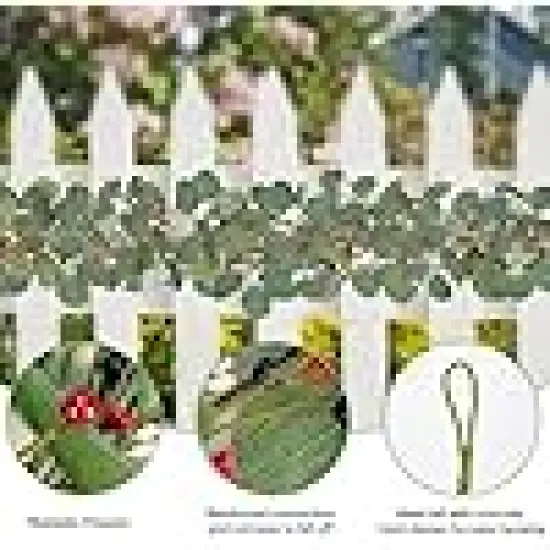 Artificial Eucalyptus Garland for Front Door Memorial Day Flag Day {5}