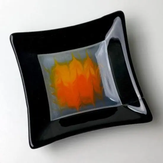 6.75" x 6.75" x 2" Square Sided Glass Fusing Kiln Mold {2}