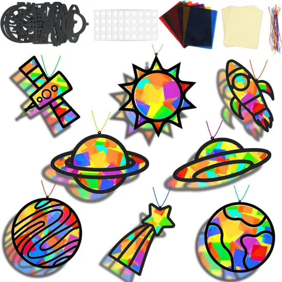 32 Sets Solar System Suncatchers Crafts Kit DIY {1}