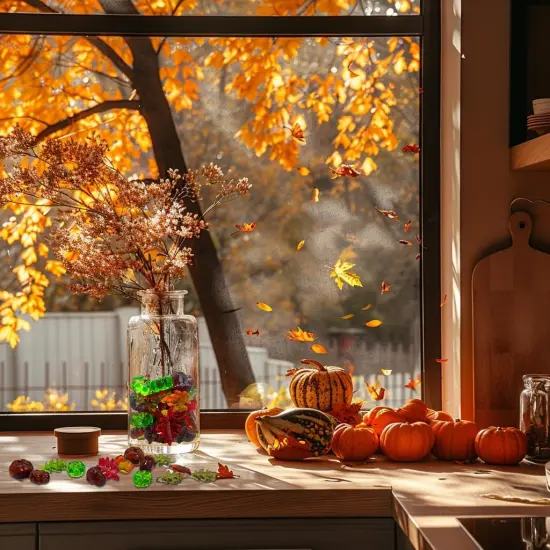 135 Pcs Autumn Harvest Table Scatters {3}