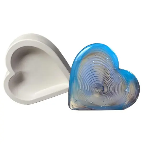 6"x 6.5"x 2" Vertical Heart Paperweight Glass Fusing Mold {1}
