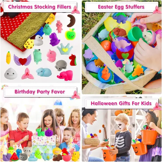 100 Pcs Kawaii Squishies Party Favors for Kids 4-8-12 {4}