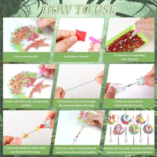 6 Pcs Diamond Painting Kits {5}