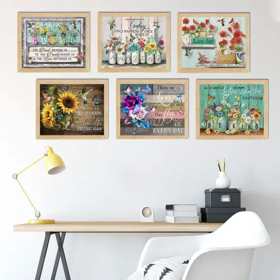 6 Pack Diamond Painting Kits for Adults - Diamond Art Packs Kits for Adults Beginner, DIY Full Drill Diamond Dots Paintings with Diamonds Sets Gem Art and Crafts for Adults Wall Decor 11.8x15.7inch {2}