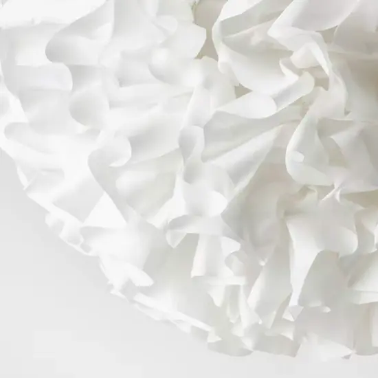 White Pendant Lamp Soft Glow Cloud 20" {3}