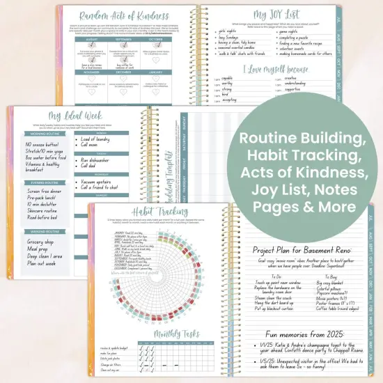 bloom daily planners 2025-26 Academic Planner, Soft Cover, 8.5" x 11", Creating A Life I Love {6}