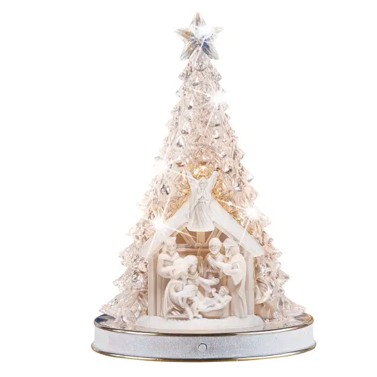 Collections Etc Acrylic Musical Nativity Scene Christmas Decoration {2}