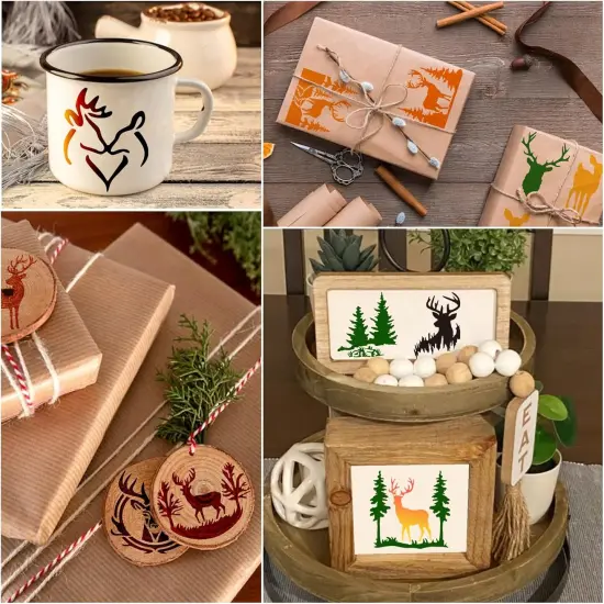 35 Pack Deer Stencils {3}