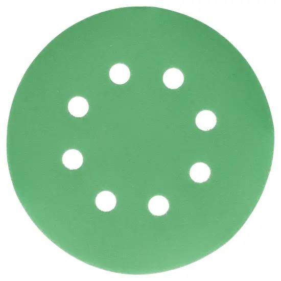 3000 Grit - 5" Green Film DA Sanding Discs - 8-Hole Pattern Hook and Loop - Box of 50 {2}
