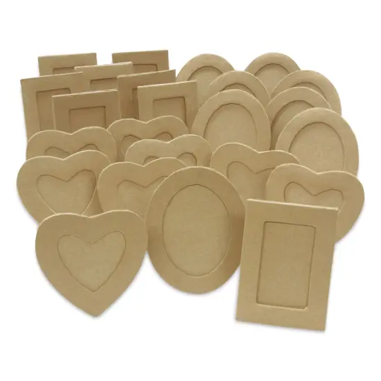 Creativity Street Papier Mache Frames - Assorted Shapes, Classroom Pack of 24 {2}
