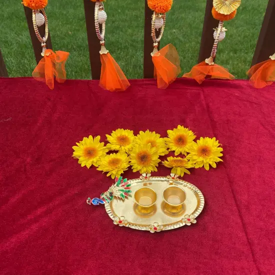 Bulk Haldi Kumkum Holder, Pooja Return Gift , Thamboolam, Pooja Favor, Haldikumkum Plate, Wedding Favor, Housewarming Favor {2}