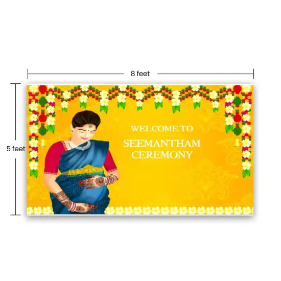 Seemantham Backdrop, Seemantham Banner, Baby Shower Decor, Valaikaappu, Backdrop Baby Shower, Baby Shower Banner, Baby Shower Decor, Seemantham Backdrop {4}