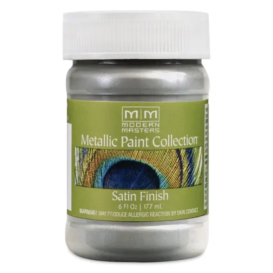 Modern Masters Metallic Paint - Silver, 177 ml jar {1}
