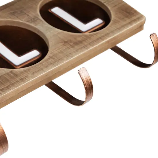 Northlight Pumpkin "Fall" Wooden Wall Hook Harvest Sign - 20" Bronze {7}