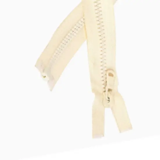 Off White Plastic Zipper 108 Inch Open Bottom {5}
