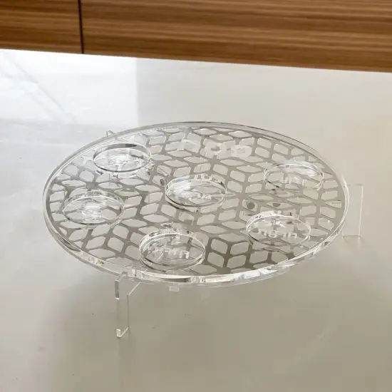Lucite Display Stand for Seder Plate {4}