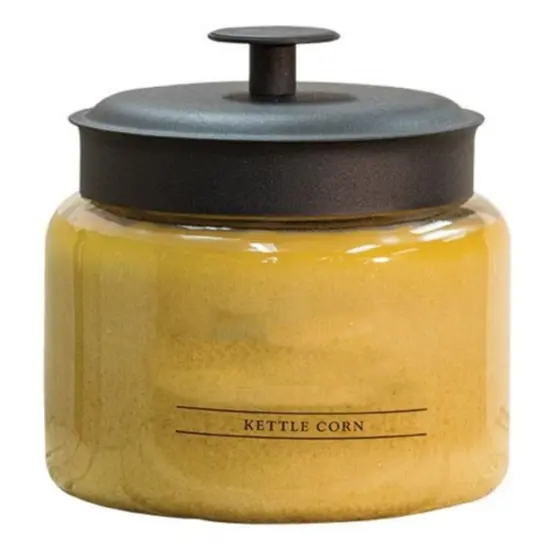 48oz Kettle Corn Candle in Glass Jar with Triple Wick and Lid {1}