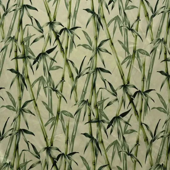 1 Yard Bamboo Branches Leaves Cotton Upholstery Fabric 36in L x 56in W Navy {3}
