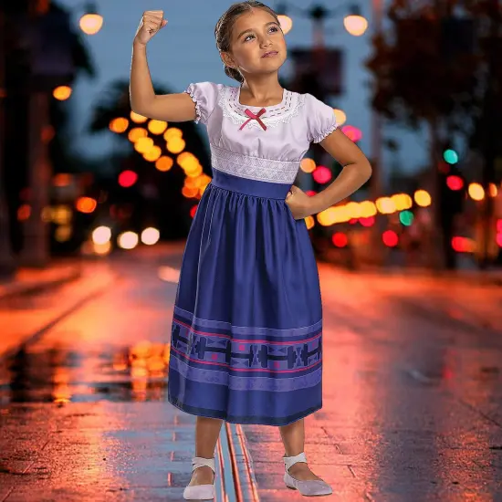 Disney Encanto Luisa Madrigal Kids Costume Classic Dress Perfect for Halloween {1}