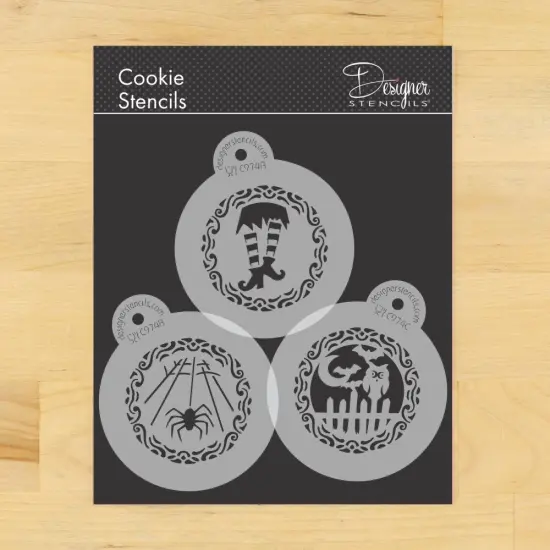 Whimsical Halloween Cookie Stencil | C974 by Designer Stencils | Cookie Decorating Tools | {1}