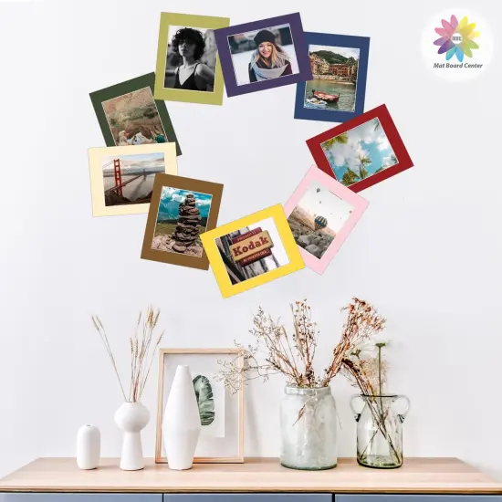 8x10 Uncut Mat Boards, Backing Boards for Crafts, Photos, Frames and More (Mixed Color, 20-Pack) {3}