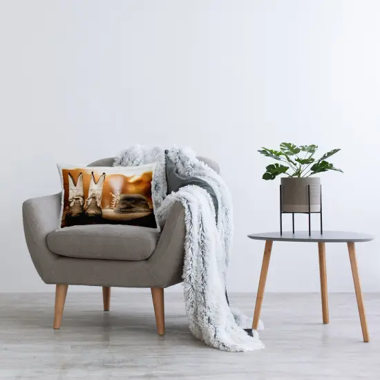 Stupell Industries Rustic Cowboy Fashion Indoor Pillow, 14 x 7 x 20 {2}