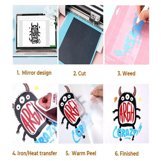 Puff Heat Transfer Vinyl Black {6}