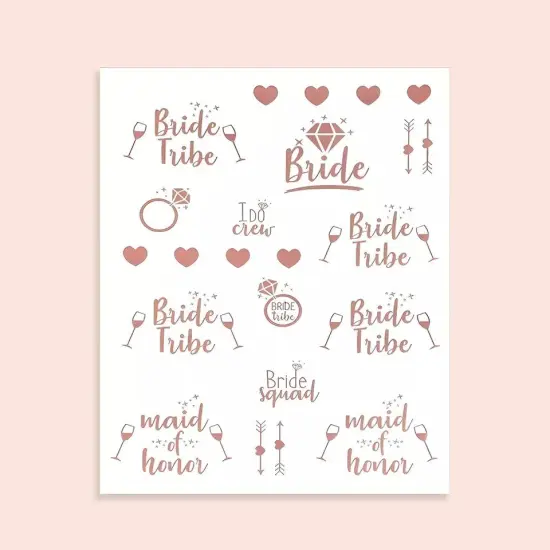 White Rose Gold Bridal Shower Decoration Set Bachelorette Supplies Kit Events {2}