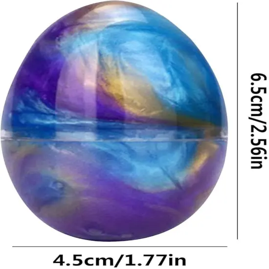 12pcs Easter Slime Egg Kit Galaxy Slime Party Favors for Kids Easter Hunt Easter Basket Stuffers Gifts Stress Relief Slime Egg {4}