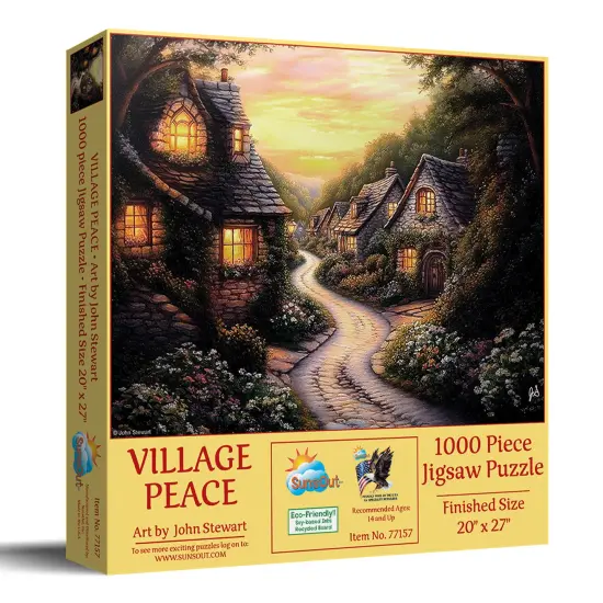 Sunsout Village Peace 1000 pc Jigsaw Puzzle 77157 {3}