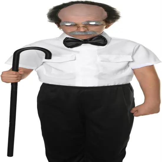 100th Day Of School Old Man Accessory Grandpa Kit One Size {1}