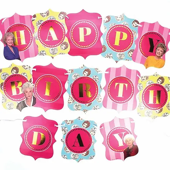 The Golden Girls Happy Birthday Jointed Banner {3}
