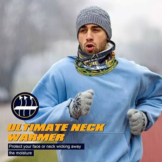 Kitcheniva 3D Print Fleece Neck Warmer Gaiter Winter Face Mask {6}