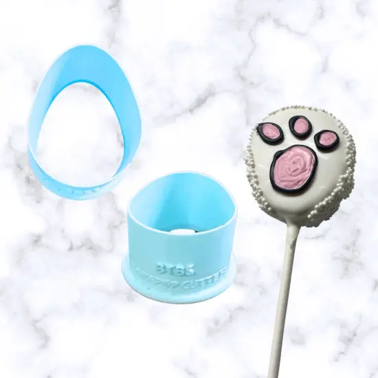 Easter Egg 3 in 1Cake PopFondant and Cookie Cutter {1}