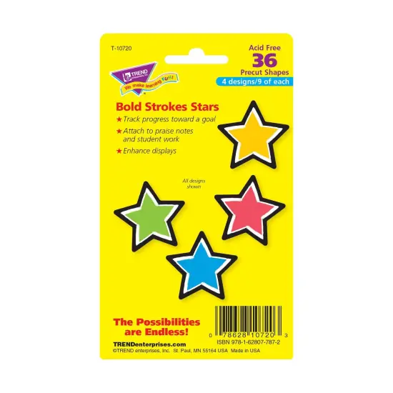 Bold Strokes Stars Mini Accents Variety Pack, 36 Per Pack, 6 Packs {3}