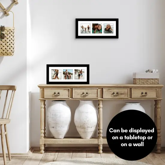 Americanflat 5.5x14 Collage Picture Frame - Fits Three 3x3 Photos or One 5.5x14 Photo {11}