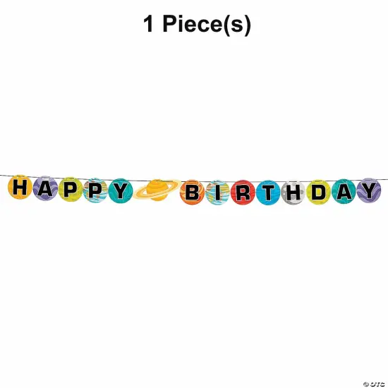 Space Party Birthday Pennant Banner {1}