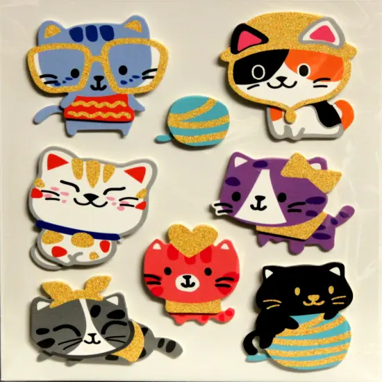 Designer Cats Dimensional Stickers {1}