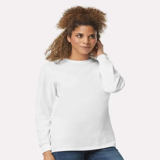 Gildan&reg; Ultra Cotton Long Sleeve T-Shirt Ash {6}