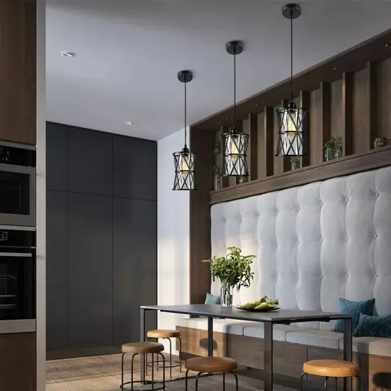 2-Light Modern Industrial-style Ceiling Light Chandeliers Pendant Lamp Fixture {2}