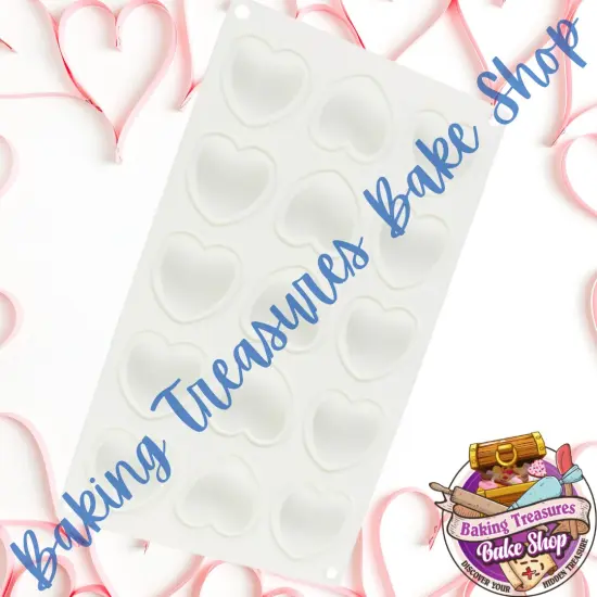 Mini Heart Silicone Molds(15-Cavity) {2}