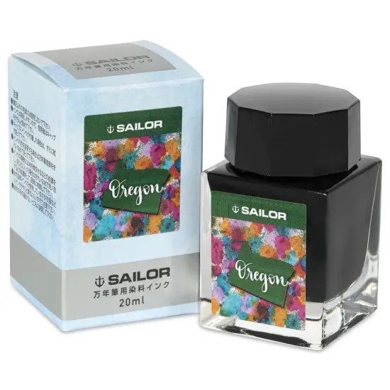 Sailor USA State Ink - Oregon, Green, 20 ml {1}