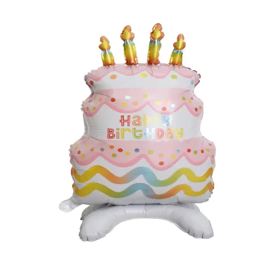 Birthday Cake Standing Foil Balloon Decoration F07M1-13 {3}
