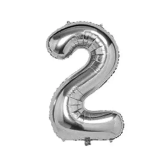 Silver Number Balloon Foil Balloon F07M1-79-2 {1}