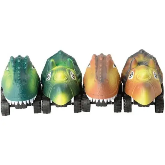Giant Dinosaur Cars 4 Pc Include 4 Units {2}