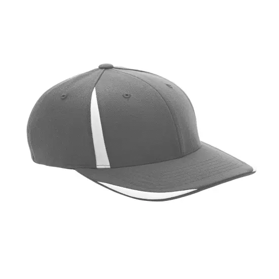 Team 365&reg; Flexfit Adult Cool & Dry Mini Pique Performance Cap BLACK/ SP SILVER {5}