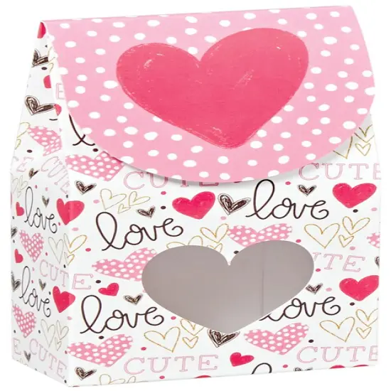 Pack/6: Too Cute Gourmet Candy Box - 3-1/2 x 1-3/4 x 6-1/2" {1}