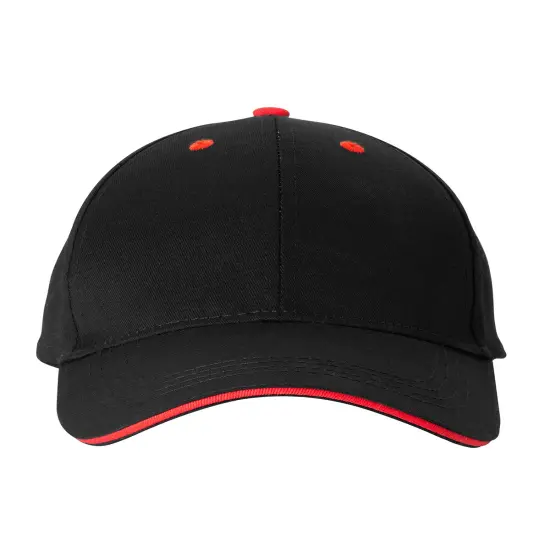 Prime&reg; Line Structured Sandwich Cap BLACK/ RED {1}